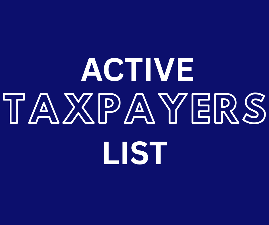 Active Taxpayers List – FBR Pakistan 2025 Update